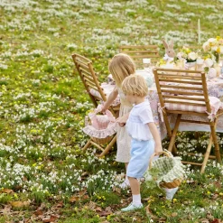 Green Gingham Basket
