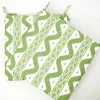 Green Ikat Seat Pad Cushion