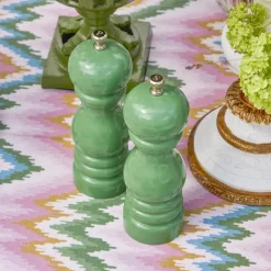 Green Lacquer Salt & Pepper Set