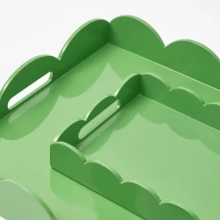 Green Lacquer Tray Set
