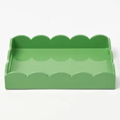Green Lacquer Tray Set