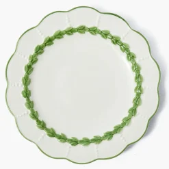 Green Laurel Dinner Plate