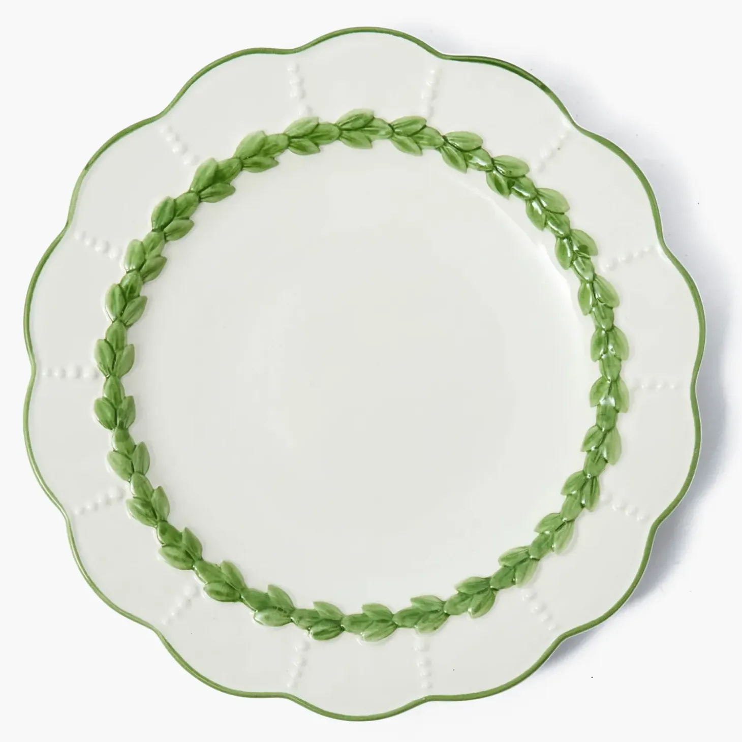 Green Laurel Dinner Plate