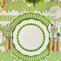 Green Laurel Dinner Plate