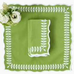 Green Laurel Napkins (Set of 4)