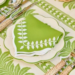 Green Laurel Napkins (Set of 4)