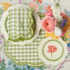 Green Laurel Tulip Starter Plate