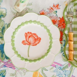 Green Laurel Tulip Starter Plate