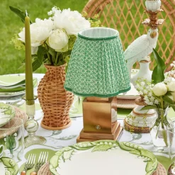 Green Lotus Lampshade (18cm)