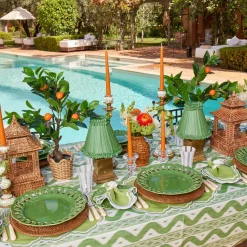 Green Parrot Candle Holder (Pair)