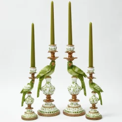 Green Parrot Candle Set