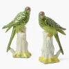 Green Porcelain Parrot (Pair)