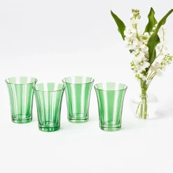 Green Positano Glasses (Set of 4)