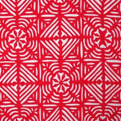Gretel Applique Red Tablecloth