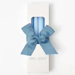 Handmade Ice Blue Candles (Set of 8)