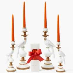 Handmade Orange Candles (Set of 8)