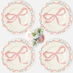 Harley's Bow Dinner & Starter Plates (Set of 8)