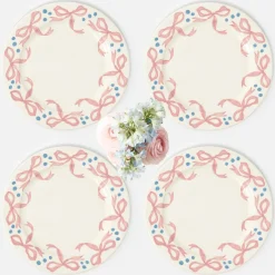 Harley's Bow Dinner Plates (Set of 4)