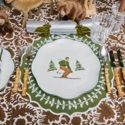 Heidi & Hans Skier Dinner Plate  (Set of 4)