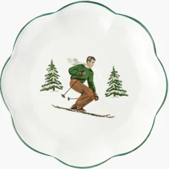 Heidi & Hans Skier Dinner Plate  (Set of 4)