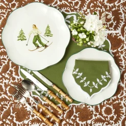 Heidi & Hans Skier Dinner Plate  (Set of 4)