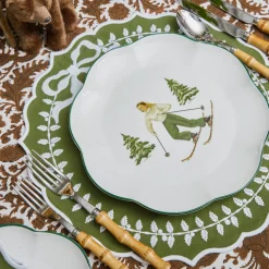 Heidi & Hans Skier Dinner Plate  (Set of 4)