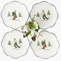 Heidi & Hans Skier Starter Plates (Set of 4)