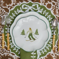 Heidi & Hans Skier Starter Plates (Set of 4)