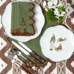 Heidi & Hans Skier Starter Plates (Set of 4)