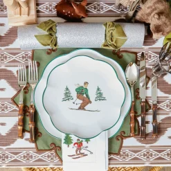 Heidi & Hans Skier Starter Plates (Set of 4)