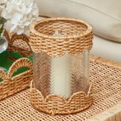 Helena Rattan Hurricane Lantern