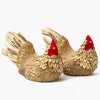Henrietta the Brown Hen (Pair) - 21cm