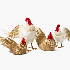 Henrietta the Brown Hen (Pair) - 21cm