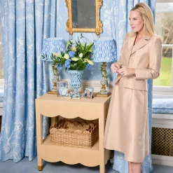 Irene Grasscloth Table