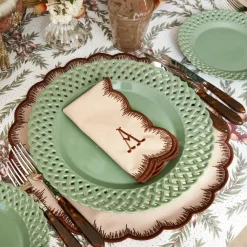 Isabella Taupe & Chocolate Placemats & Napkins (Set of 4)