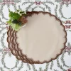 Isabella Taupe & Chocolate Placemats (Set of 4)