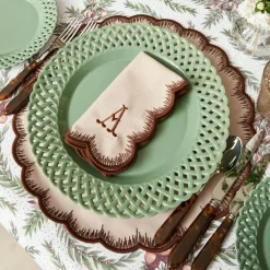Isabella Taupe & Chocolate Placemats (Set of 4)