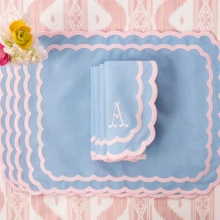 Isla Blue & Pink Napkins (Set of 4)