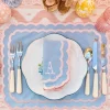 Isla Blue & Pink Placemats & Napkins (Set of 4)