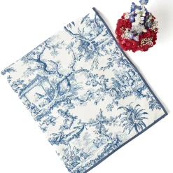 Isla Blue Toile Tablecloth