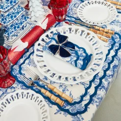 Isla Blue Toile Tablecloth