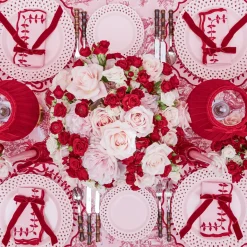 Isla Pink Toile Tablecloth