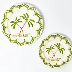 Jardin de Palmier Dinner & Starter Plates (Set of 8)