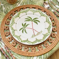 Jardin de Palmier Dinner & Starter Plates (Set of 8)