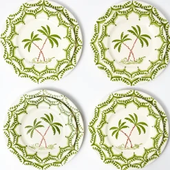 Jardin de Palmier Dinner & Starter Plates (Set of 8)