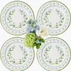 Josephine Green & Blue Dinner Plates (Set of 4)