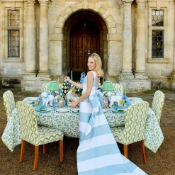 Josephine Green & Blue Dinner Plate