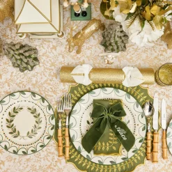 Josephine Olive & Gold Garland Starter Plate