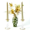 Joy Gold Fluted Candle Holder (Pair)