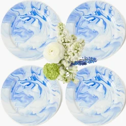 Julia Blue Marbled Dinner Plate (Set of 4)